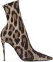 Dolce & Gabbana KIM DOLCE&GABBANA leopard-print ankle boots Brown - Thumbnail 1