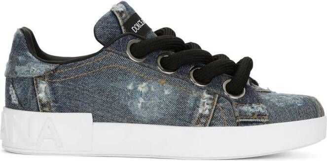 Dolce & Gabbana lace-up sneakers Blue