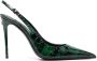 Dolce & Gabbana leather slingback pumps Green - Thumbnail 1