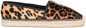 Dolce & Gabbana leopard print espadrilles Brown