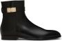 Dolce & Gabbana logo-appliqué leather ankle boots Black - Thumbnail 1