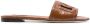 Dolce & Gabbana logo-embossed mule sandals Brown - Thumbnail 1