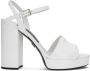 Dolce & Gabbana logo-embroidered platform sandals White - Thumbnail 1