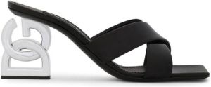 Dolce & Gabbana logo-heel mules Black
