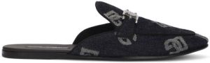 Dolce & Gabbana logo-jacquard slippers Black