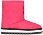 Dolce & Gabbana logo-patch padded boots Pink - Thumbnail 1