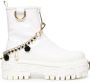 Dolce & Gabbana logo-plaque ankle boots White - Thumbnail 1