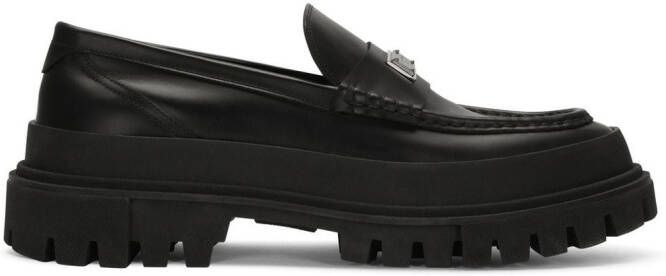 Dolce & Gabbana chunky leather loafers Black