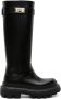 Dolce & Gabbana logo-plaque knee-high boots Black - Thumbnail 1