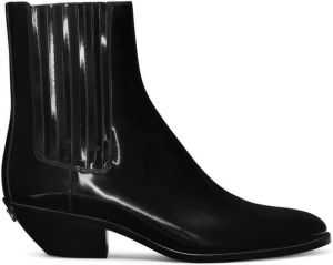 Dolce & Gabbana logo-plaque leather ankle boots 80999