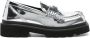 Dolce & Gabbana logo-plaque leather brogues Silver - Thumbnail 1