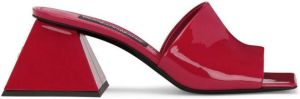 Dolce & Gabbana logo-plaque mules Red