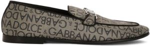 Dolce & Gabbana logo-plaque slippers Brown