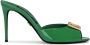 Dolce & Gabbana DG-logo 85mm patent leather mules Green - Thumbnail 1