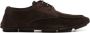 Dolce & Gabbana logo-plaque suede derby shoes Brown - Thumbnail 1