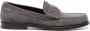Dolce & Gabbana logo-plaque suede loafers Grey - Thumbnail 1