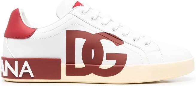 Dolce & Gabbana logo-print lace-up sneakers White