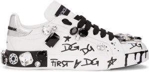 Dolce & Gabbana logo-print Portofino sneakers White