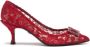 Dolce & Gabbana Lori DG Amore Taormina lace pumps Red - Thumbnail 1