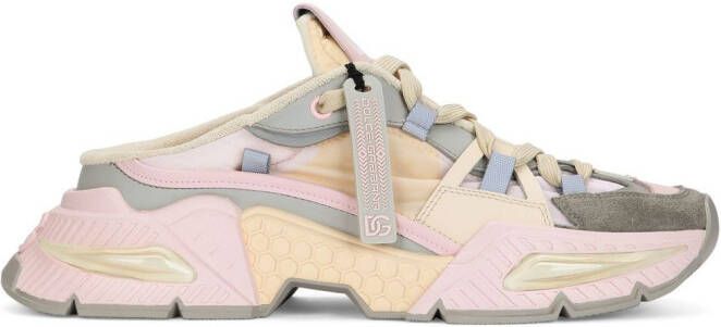 Dolce & Gabbana Airmaster panelled mule sneakers Neutrals