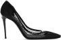 Dolce & Gabbana 105mm patent leather mesh pumps Black - Thumbnail 1