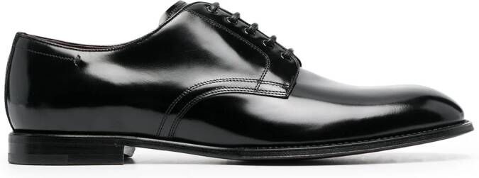 Dolce & Gabbana Michelangelo patent-leather derby shoes Black