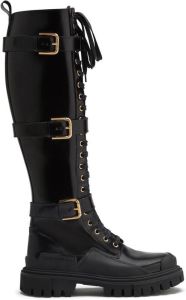 Dolce & Gabbana mid-calf lace-up boots Black