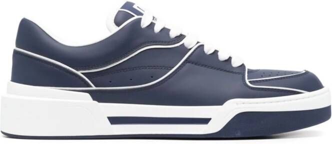 Dolce & Gabbana New Roma leather sneakers Blue
