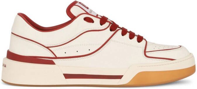 Dolce & Gabbana New Roma leather sneakers Neutrals