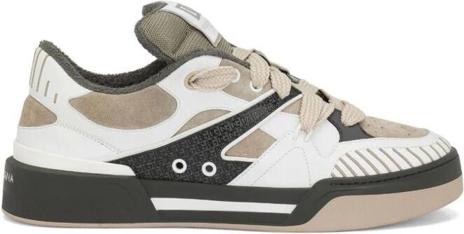 Dolce & Gabbana New Roma panelled sneakers Neutrals