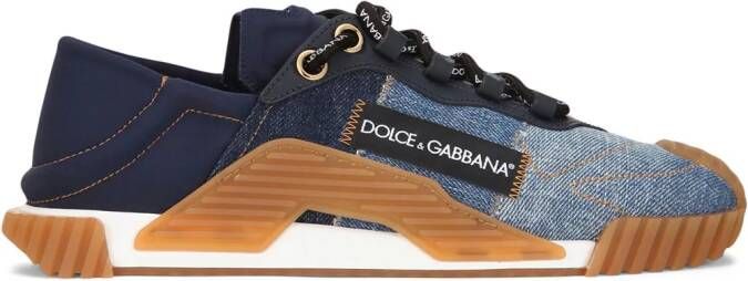 Dolce & Gabbana Ns1 denim slip-on sneakers Blue