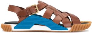 Dolce & Gabbana Ns1 leather sandals Brown