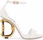 Dolce & Gabbana Baroque DG 105mm leather sandals White - Thumbnail 1