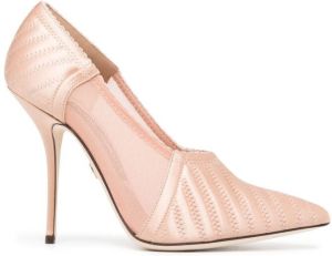 Dolce & Gabbana panelled pointed-toe pumps Pink
