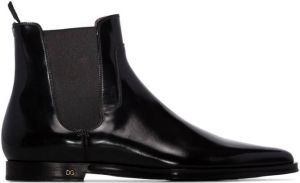 Dolce & Gabbana patent Chelsea boots Black