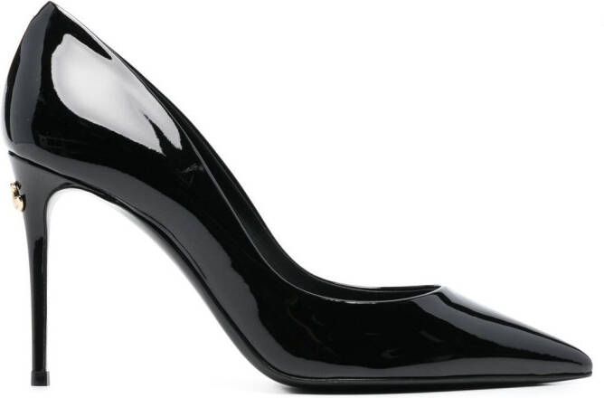 Dolce & Gabbana Cardinale 90mm patent leather pumps Black