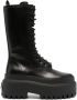 Dolce & Gabbana platform leather combat boots Black - Thumbnail 1