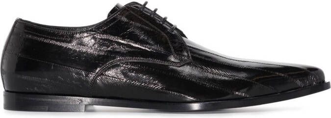 Dolce & Gabbana point-toe Derby shoes Black