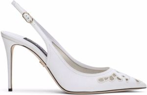 Dolce & Gabbana pointed-toe slingback pumps White