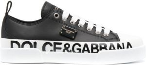 Dolce & Gabbana Portofino leather sneakers White