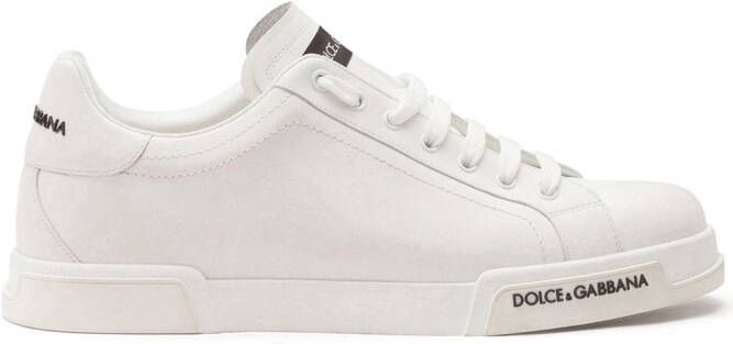 Dolce & Gabbana Portofino logo-detail sneakers White