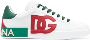 Dolce & Gabbana Portofino logo-patch sneakers White
