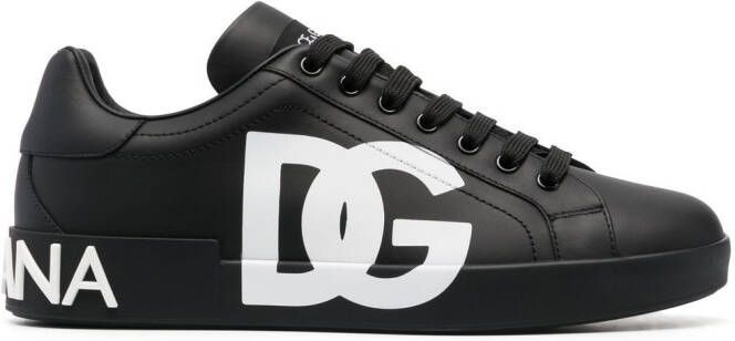 Dolce & Gabbana Portofino logo-print sneakers Black