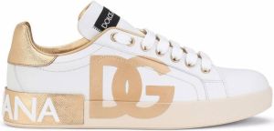 Dolce & Gabbana Portofino logo-print sneakers White