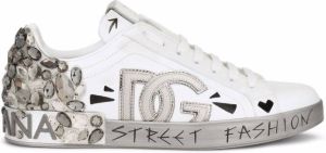 Dolce & Gabbana Portofino low-top leather sneakers White