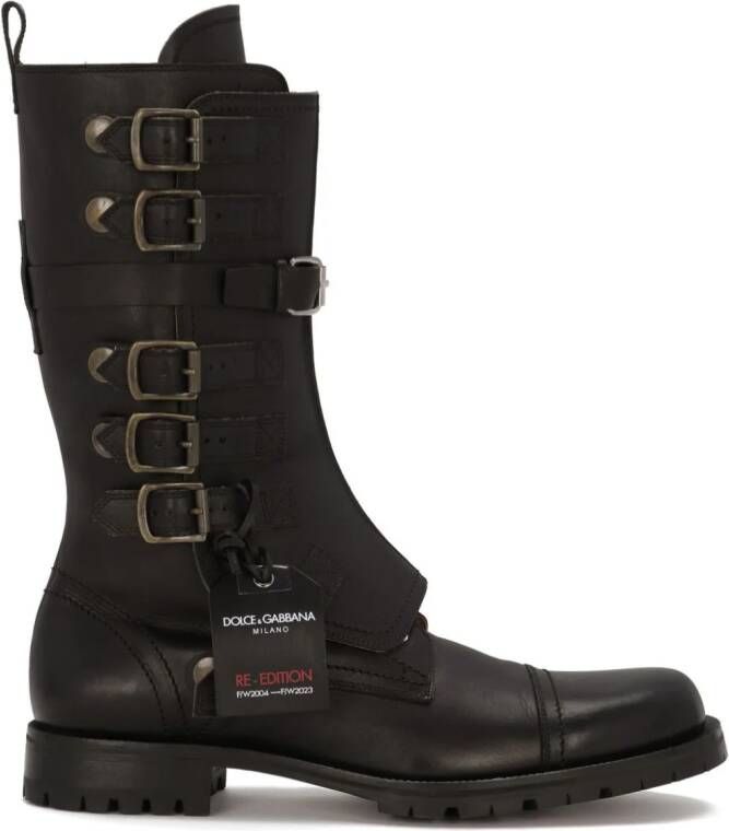 Dolce & Gabbana Re-Edition buckled boots Black