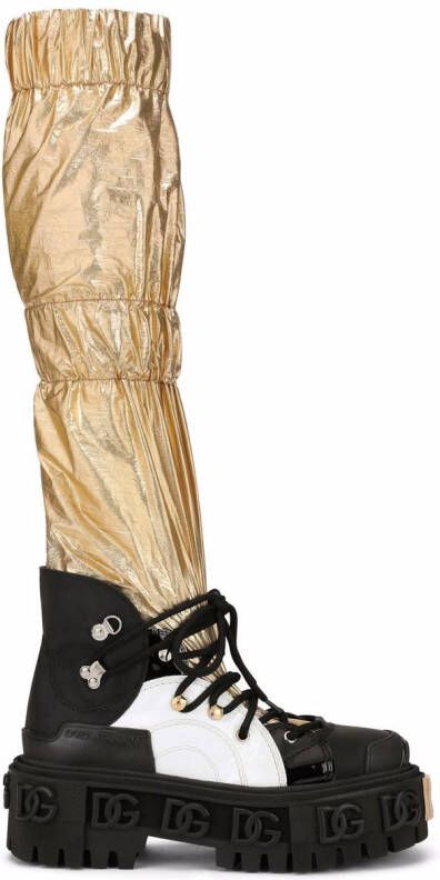 Dolce & Gabbana ruched-detail boots Black