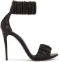 Dolce & Gabbana ruched-detail leather sandals Black - Thumbnail 1