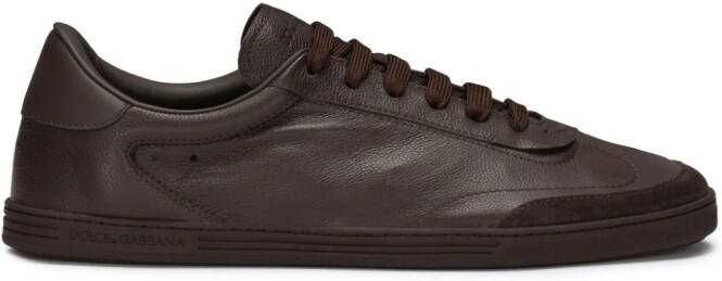 Dolce & Gabbana Saint Tropez leather sneakers Brown
