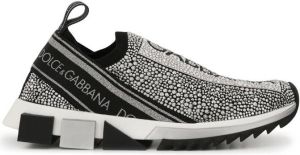 Dolce & Gabbana Sorrento crystal embellished sneakers Black